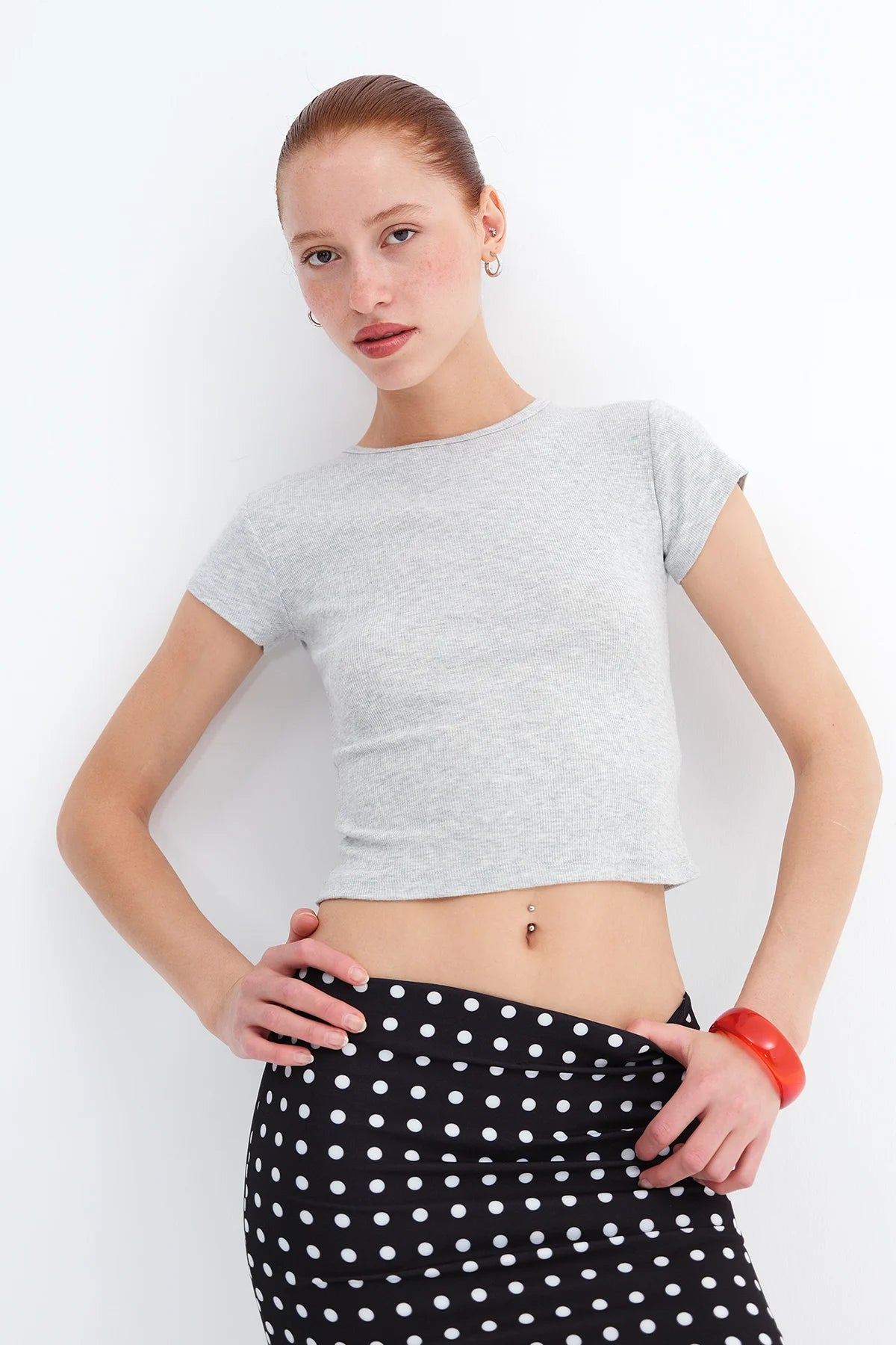 Snow-Melange_Crew-Neck-Short-Sleeve-T-Shirt-addax