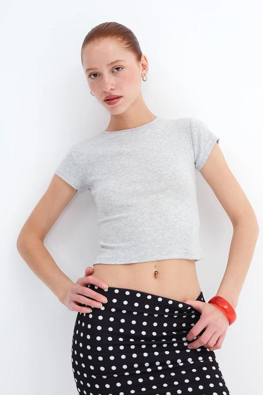 Snow-Melange_Crew-Neck-Short-Sleeve-T-Shirt-addax