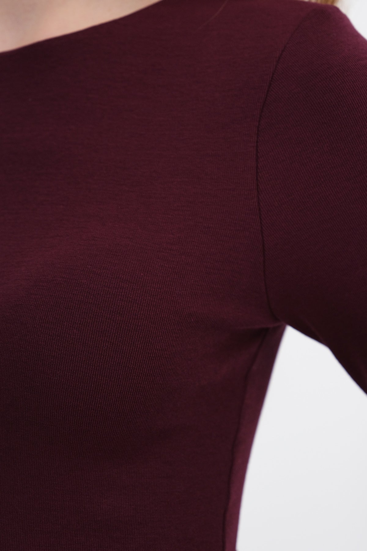 Dark-Maroon_Crew-Neck-Basic-Blouse-addax