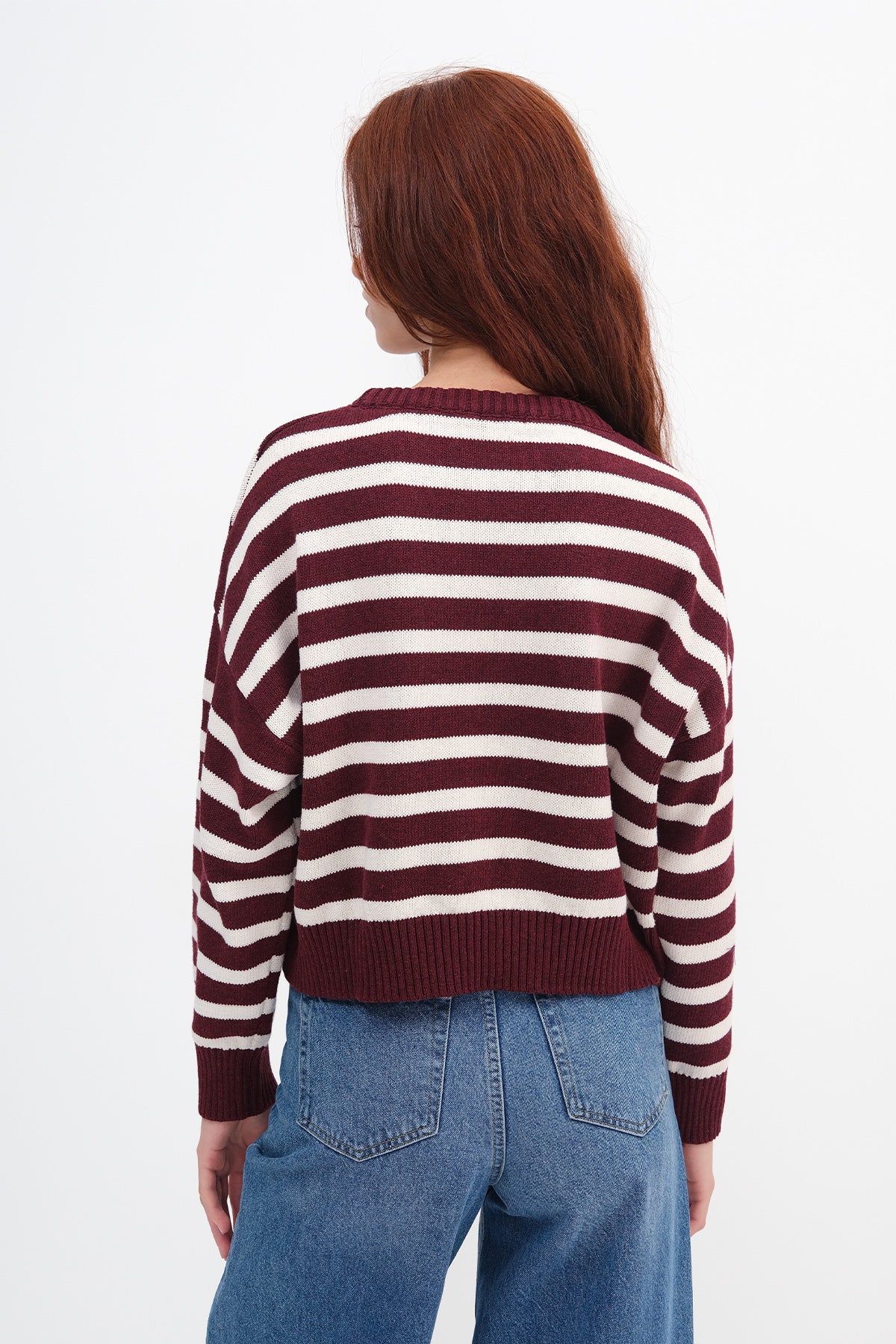 Burgundy---Stone_Crew-Neck-Striped-Knit-Sweater-addax