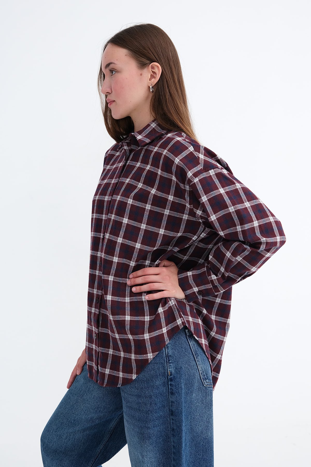 Burgundy---Ecru_Long-Sleeve-Shirt-addax
