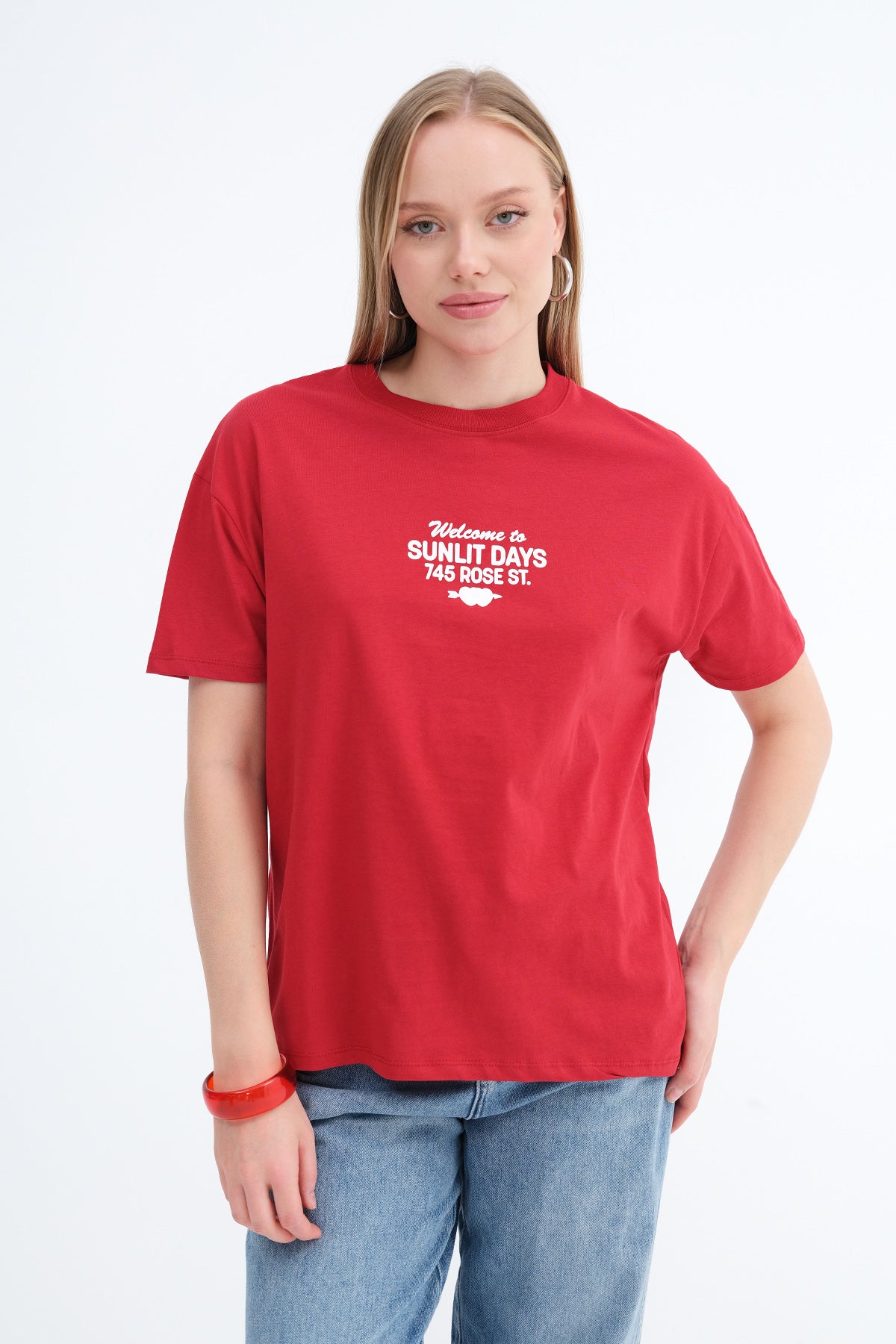 Crew Neck Printed T-shirt