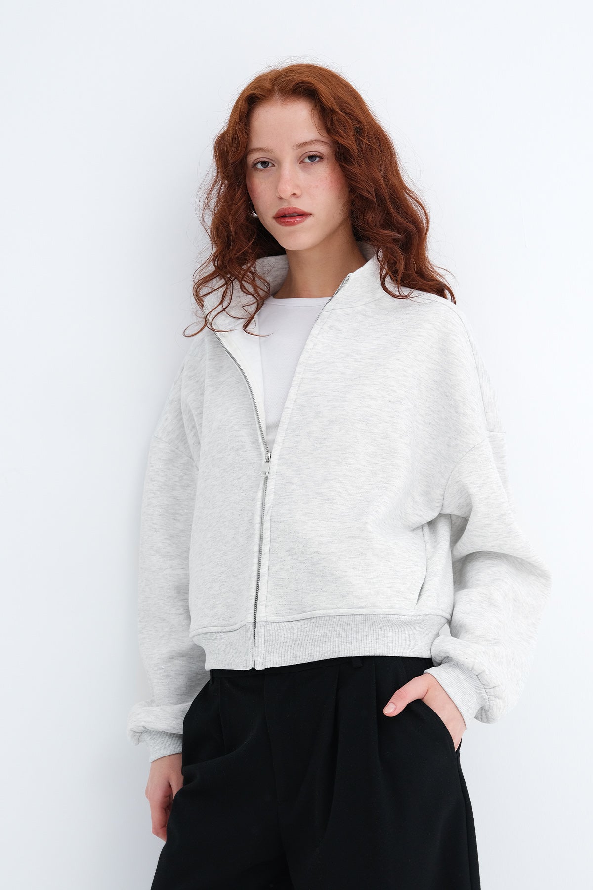 Grey-Melange_Glitter-Fleece-Lined-Sweatshirt-addax