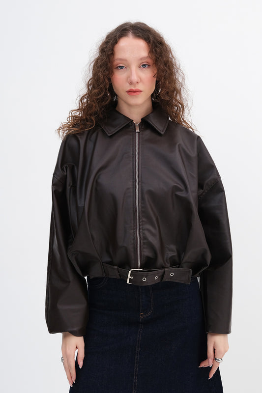 Dark-Brown_Faux-Leather-Belted-Bomber-Jacket-addax