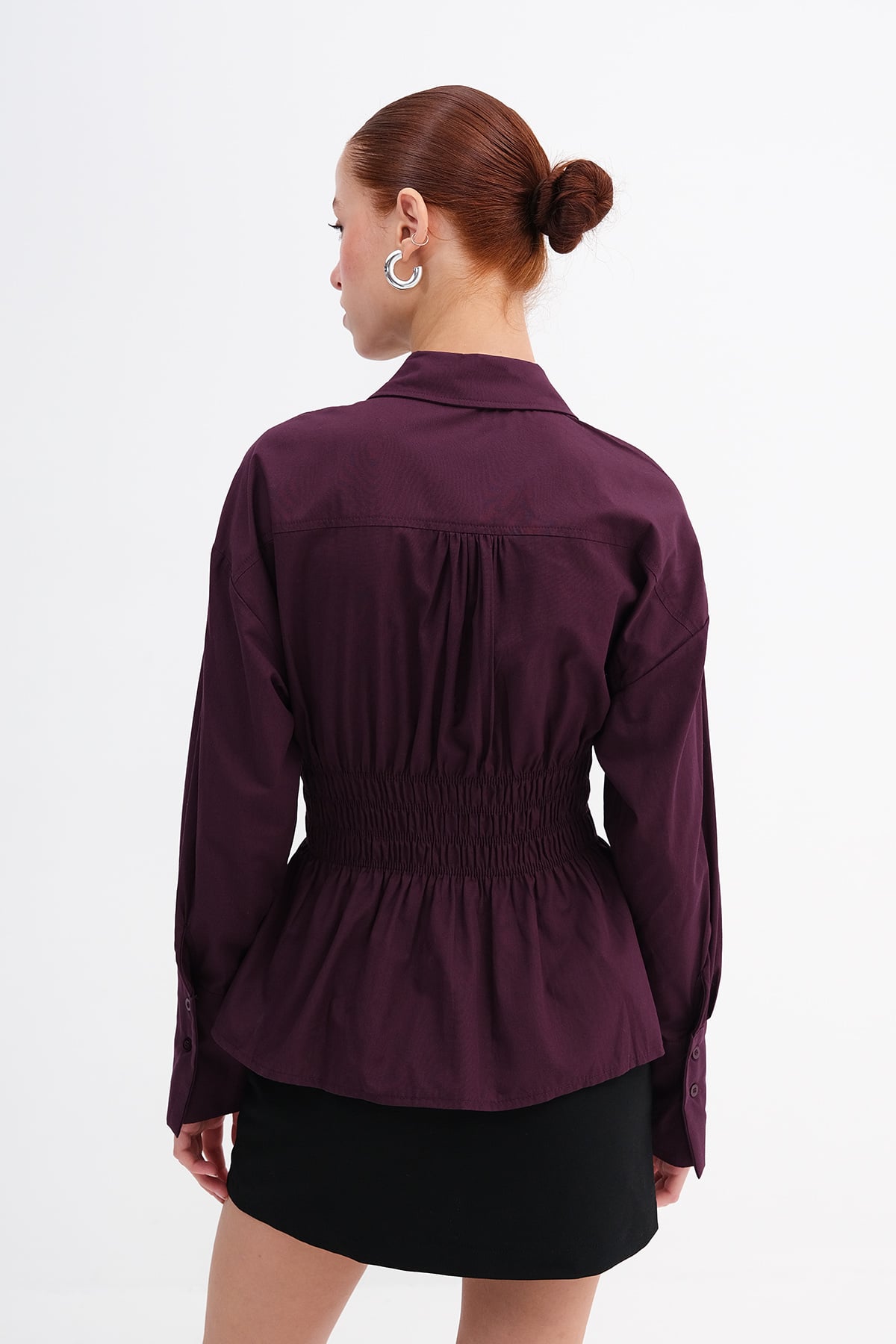 Gardenia_Button-Down-Shirt-with-Draped-Waist-addax