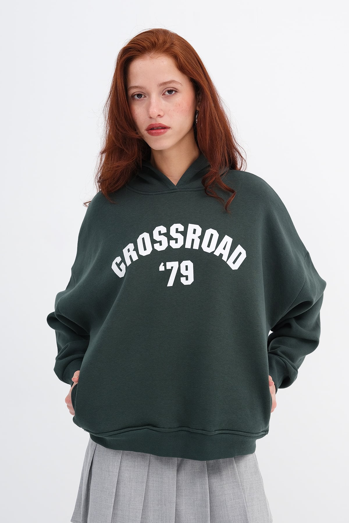 Printed Brushed Sweatshirt