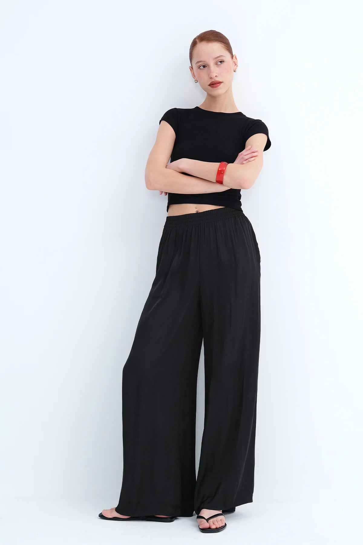 Black_Satin Wide-Leg-Pants-addax