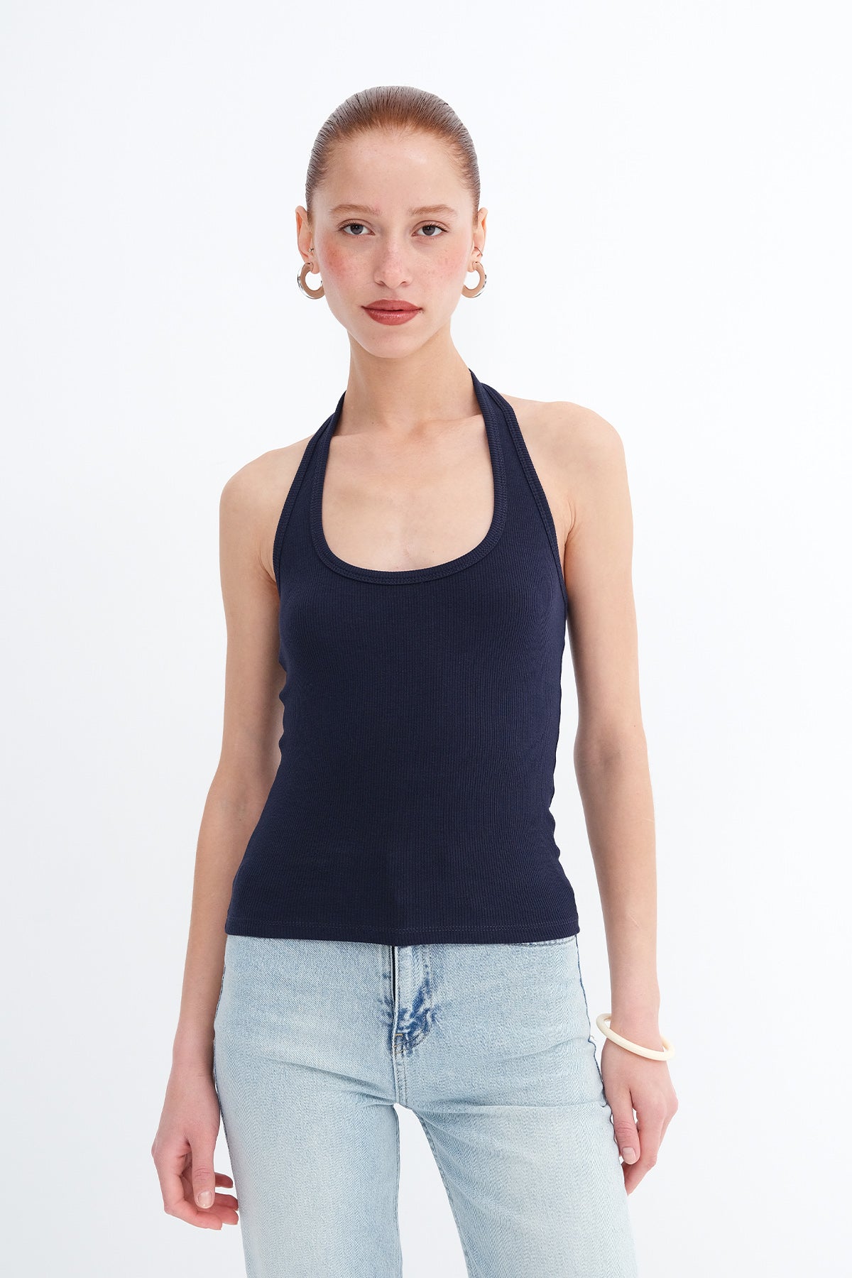 Dark-Night-Blue_Halter-Neck-Tank-Top-addax