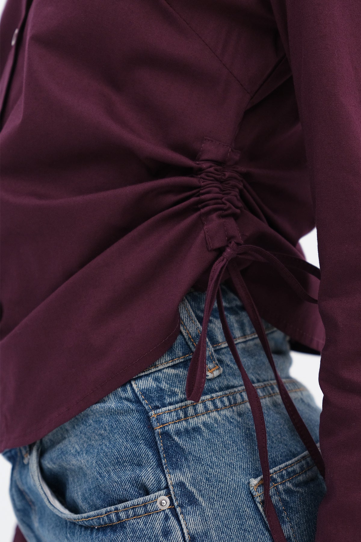 Gardenia_Ruched-Side-Shirt-addax