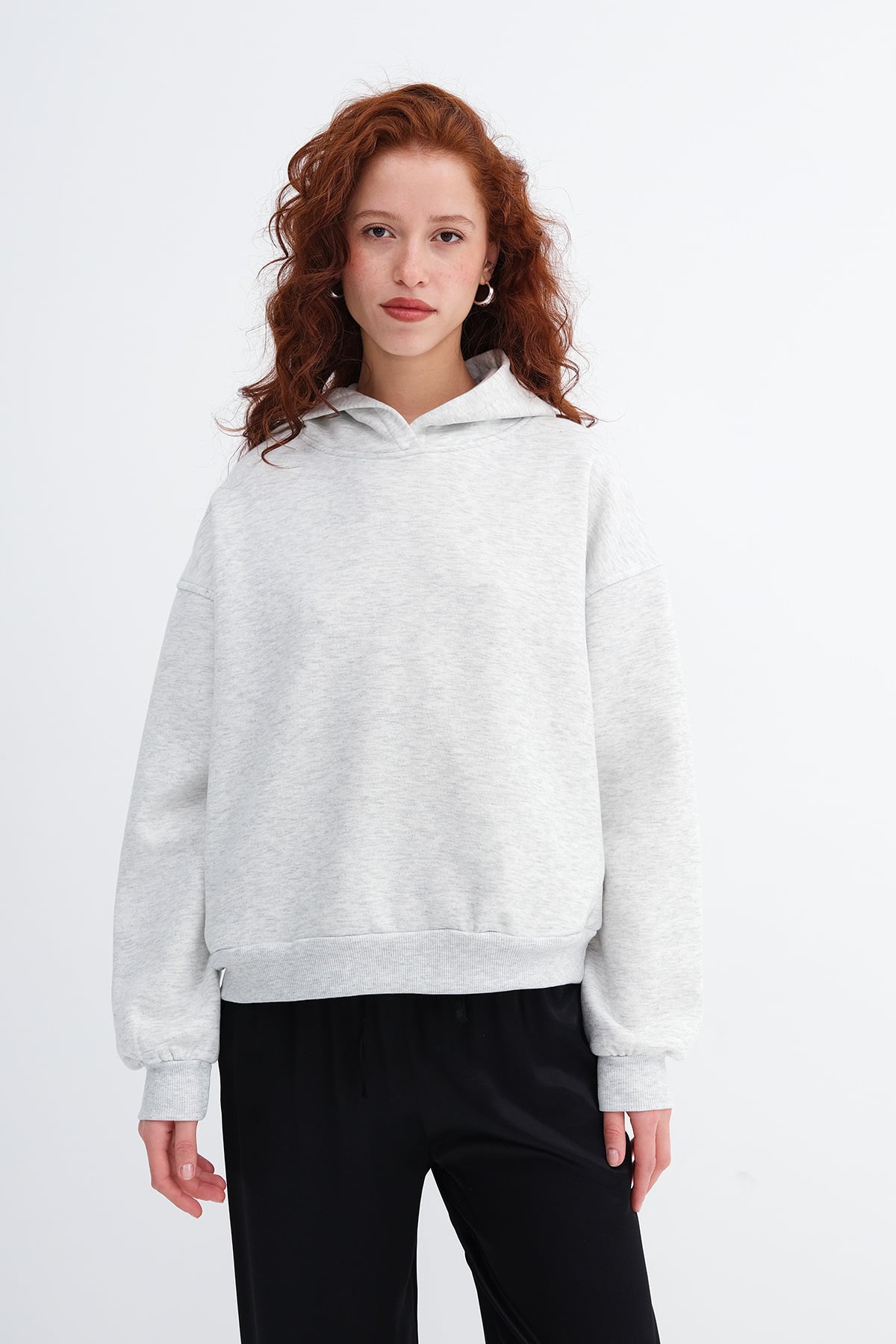 Grey-Melange_Glitter-Hooded-Sweatshirt-addax