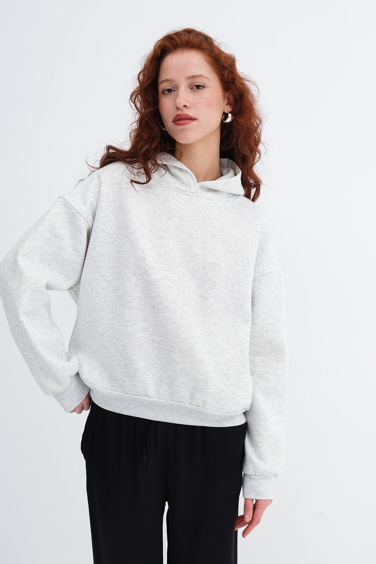 Grey-Melange_Glitter-Hooded-Sweatshirt-addax