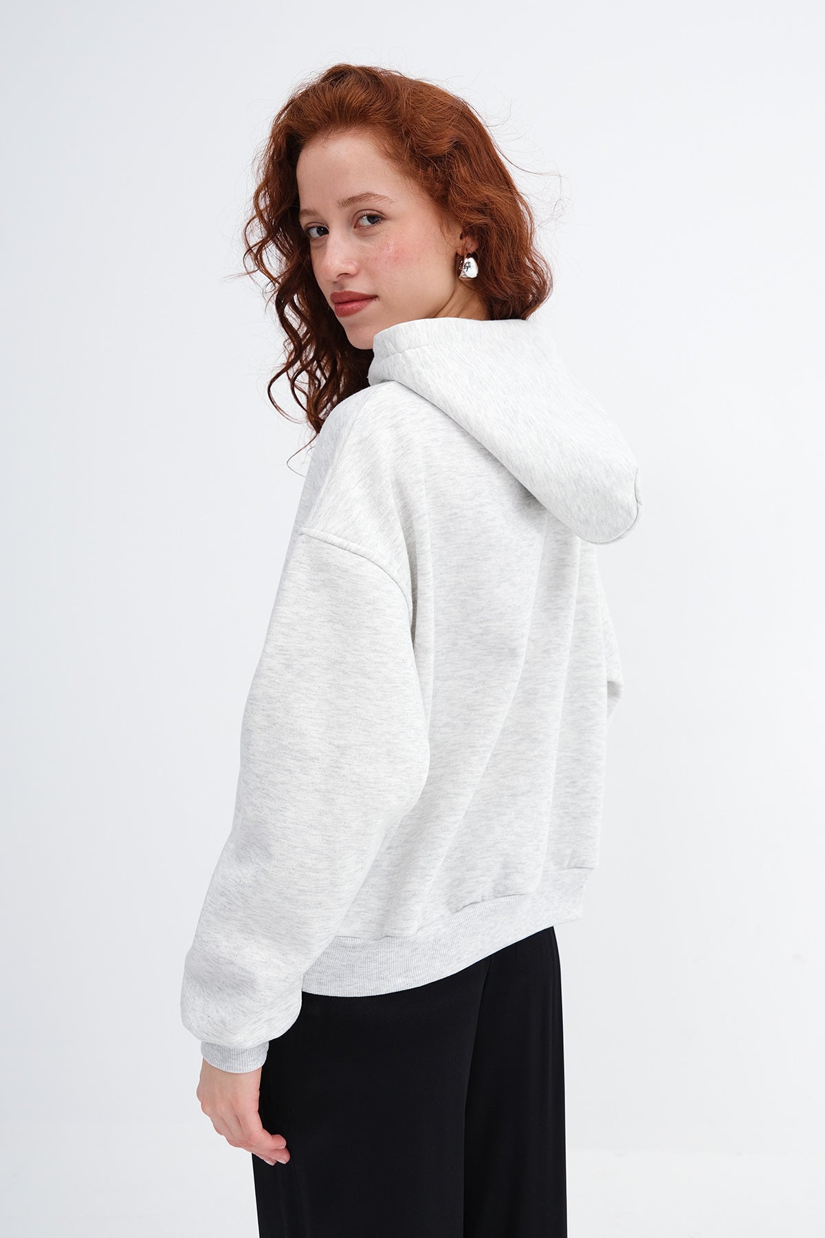 Grey-Melange_Glitter-Hooded-Sweatshirt-addax