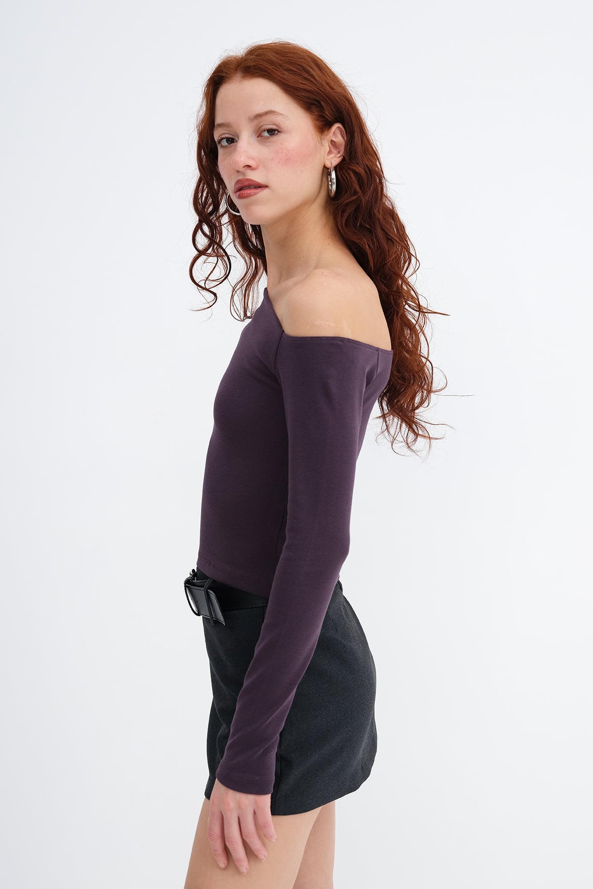 Soft-Brown_Boat-Neck-Long-Sleeve-Blouse-addax