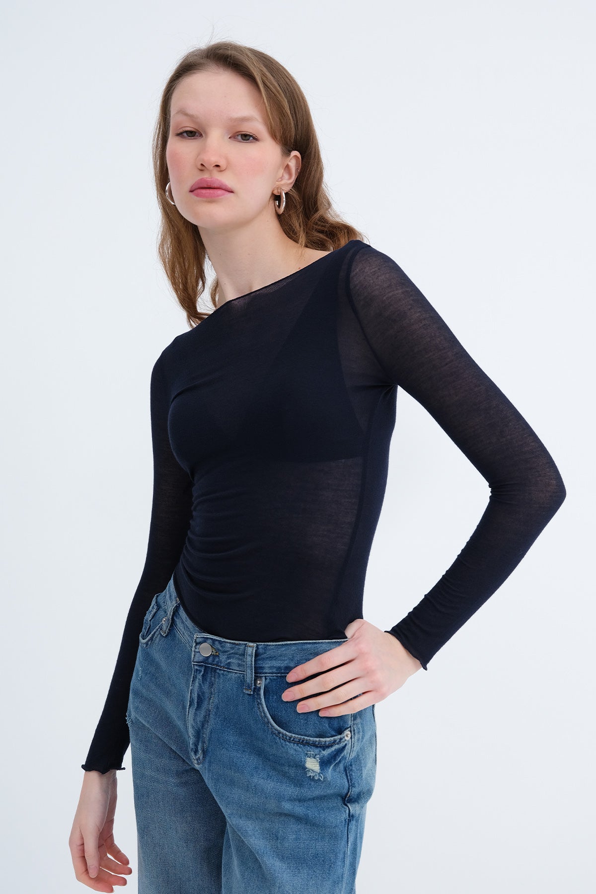 Night-Blue_Basic-Modal-Blouse-addax