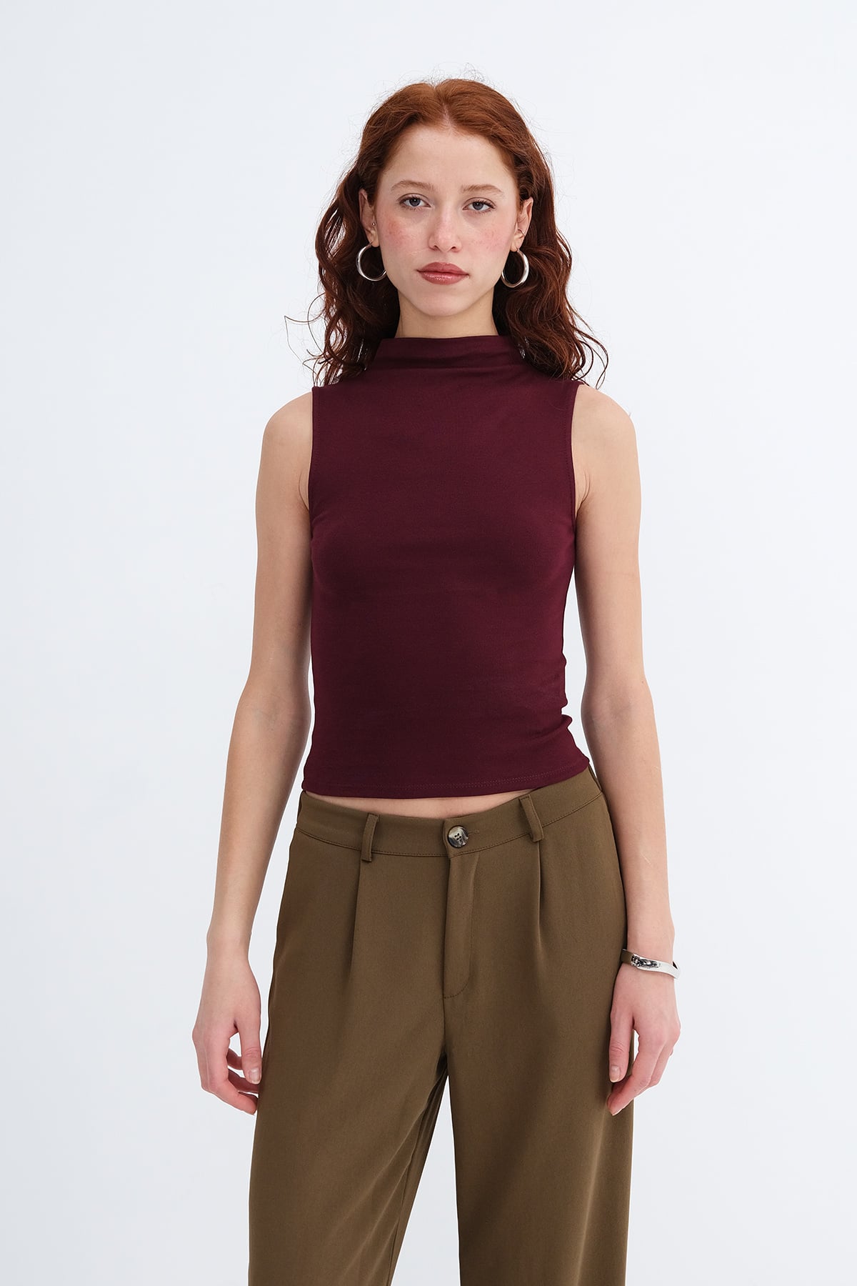 Dark-Maroon_High-Neck-Tank-Top-addax