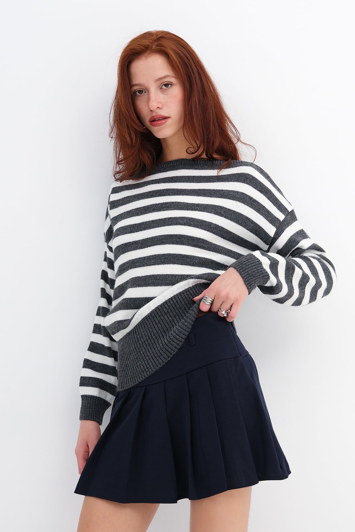 Charcoal-Ecru_Boat-Neck-Striped-Knit-Sweater-addax
