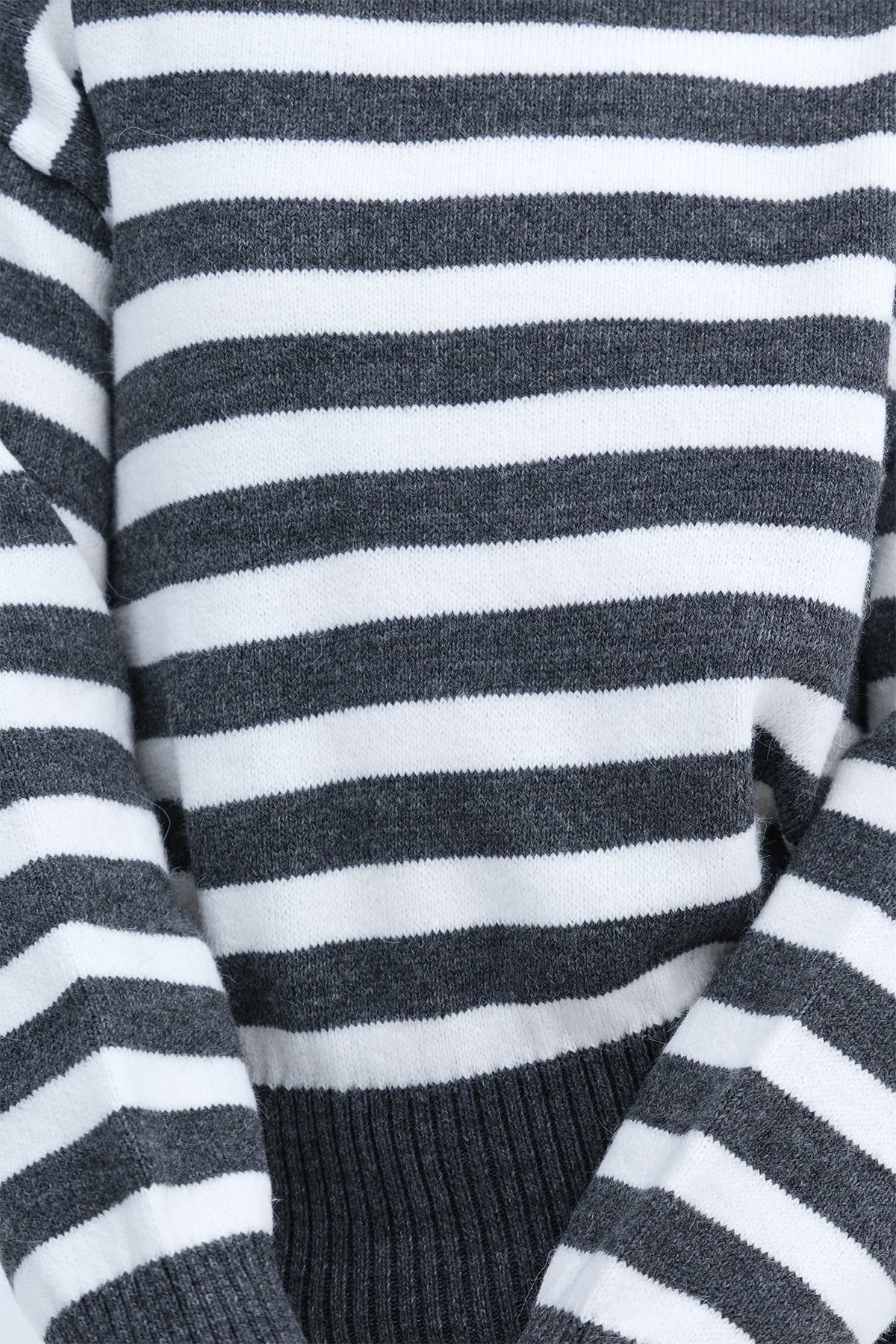 Charcoal-Ecru_Boat-Neck-Striped-Knit-Sweater-addax