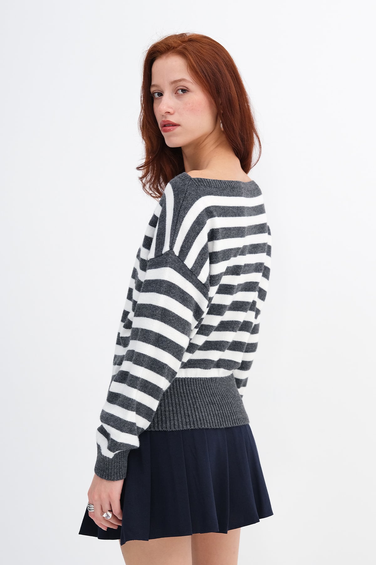 Charcoal-Ecru_Boat-Neck-Striped-Knit-Sweater-addax