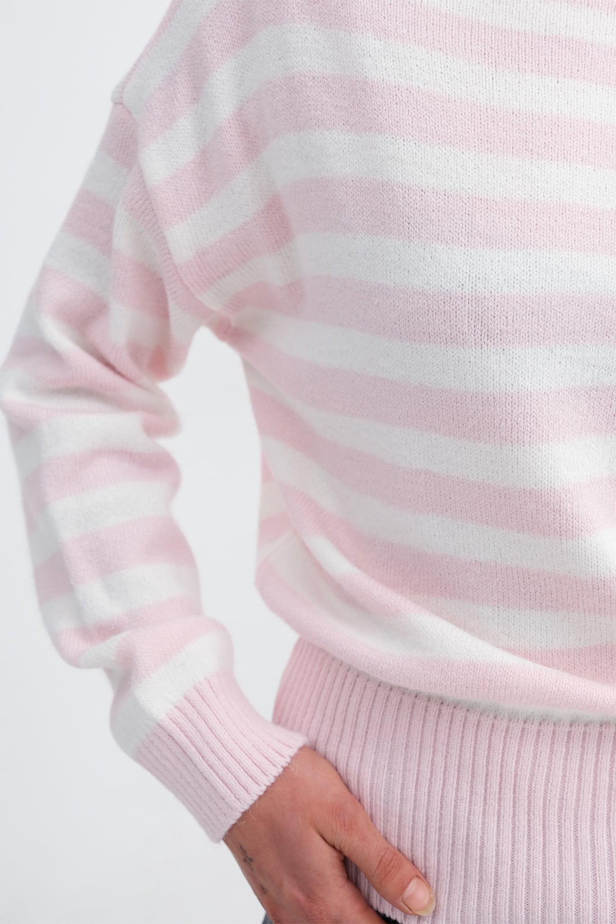 Lotus-Ecru_Boat-Neck-Striped-Knit-Sweater-addax