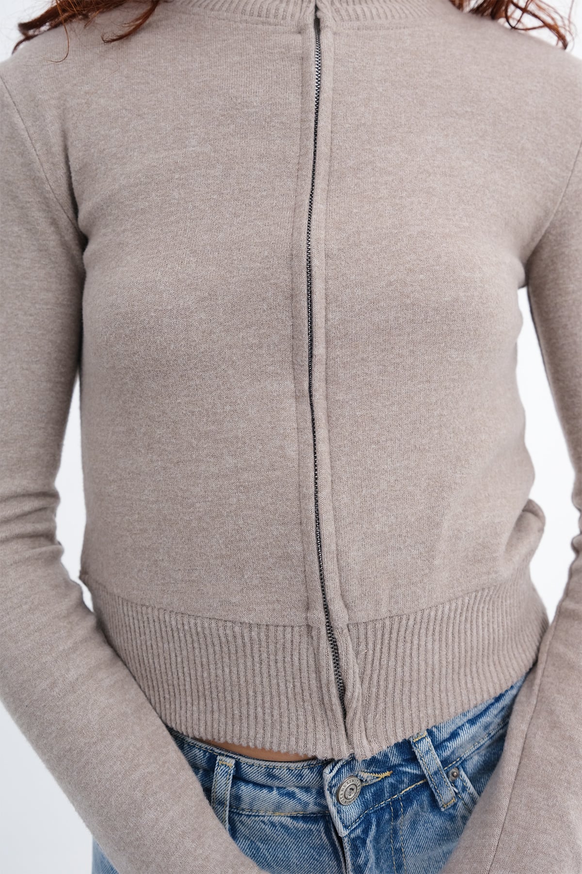 Mink_Zip-Up-Stand-Collar-Cardigan-addax