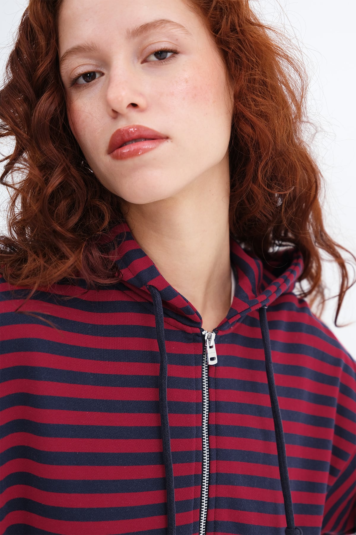Burgundy---Night-Blue_Striped-Hooded-Cardigan-addax