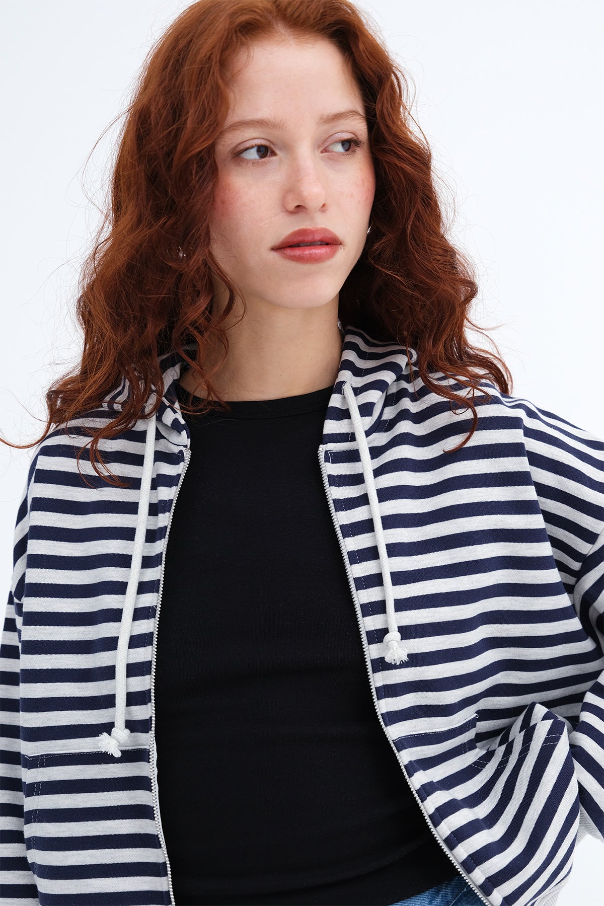Snow-navy-blue_Striped-Hooded-Cardigan-addax
