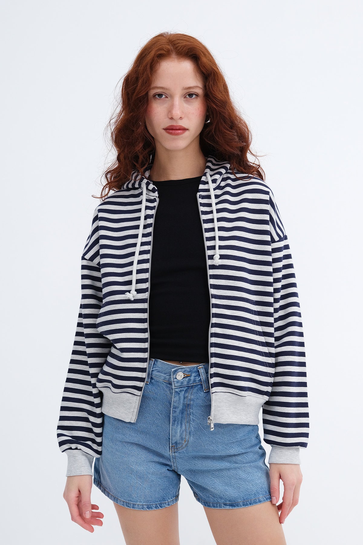 Snow-navy-blue_Striped-Hooded-Cardigan-addax