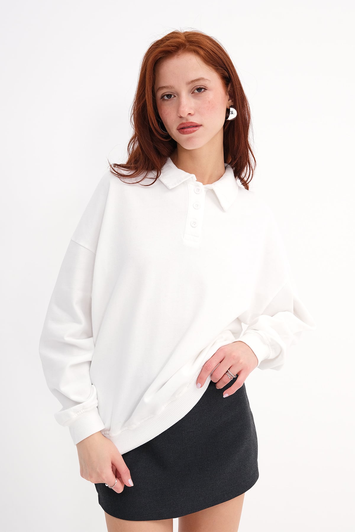 Ecru_Polo-Neck-Long-Sleeve-T-shirt-addax