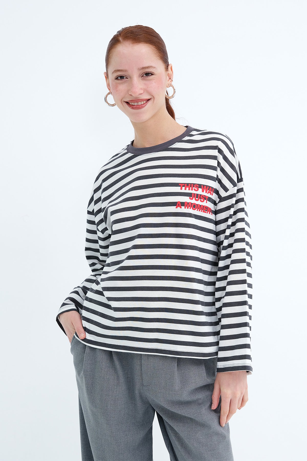Ecru-Charcoal_Striped-Long-Sleeve-T-shirt-addax