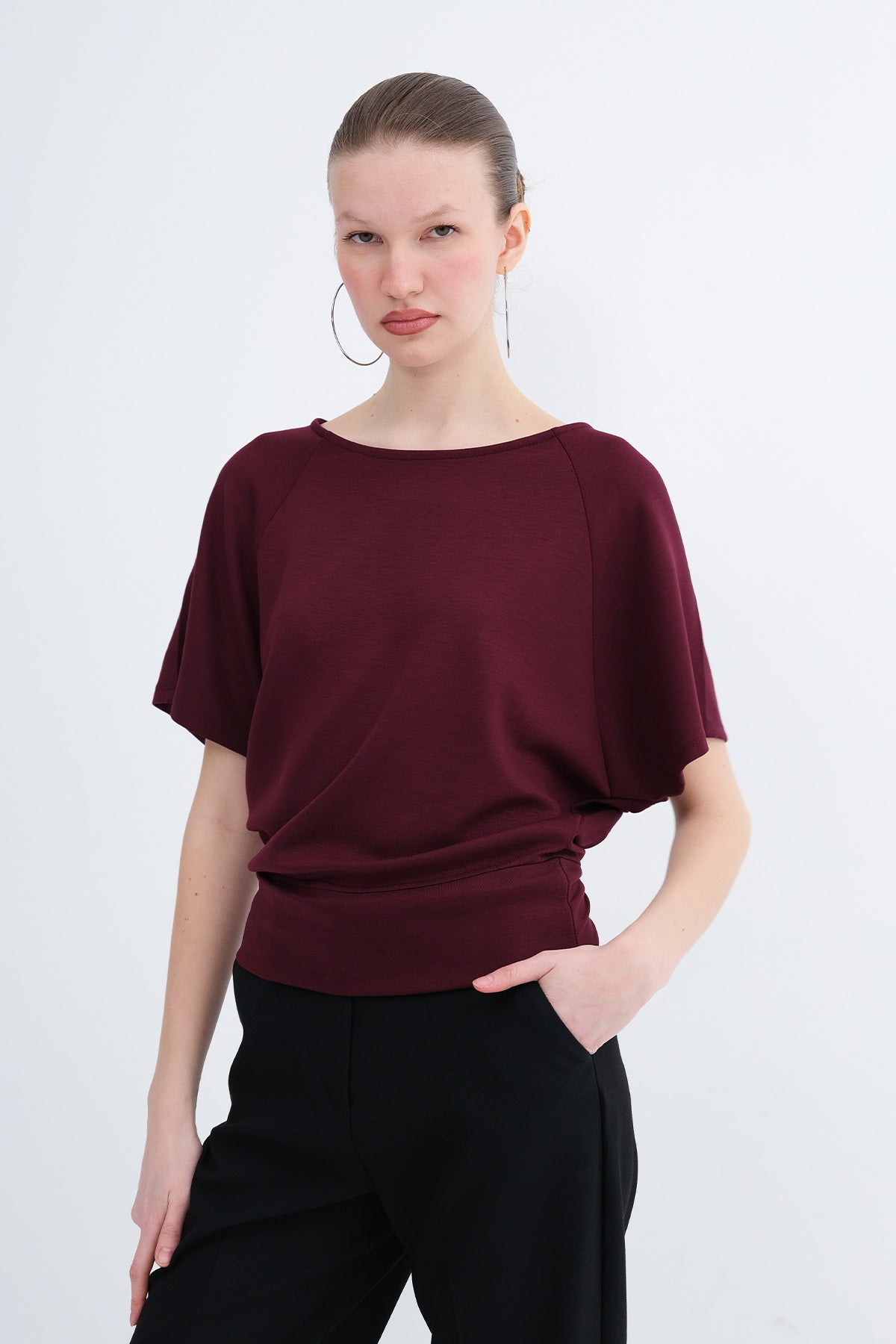 Burgundy_Boat-Neck-Basic-T-Shirt-addax