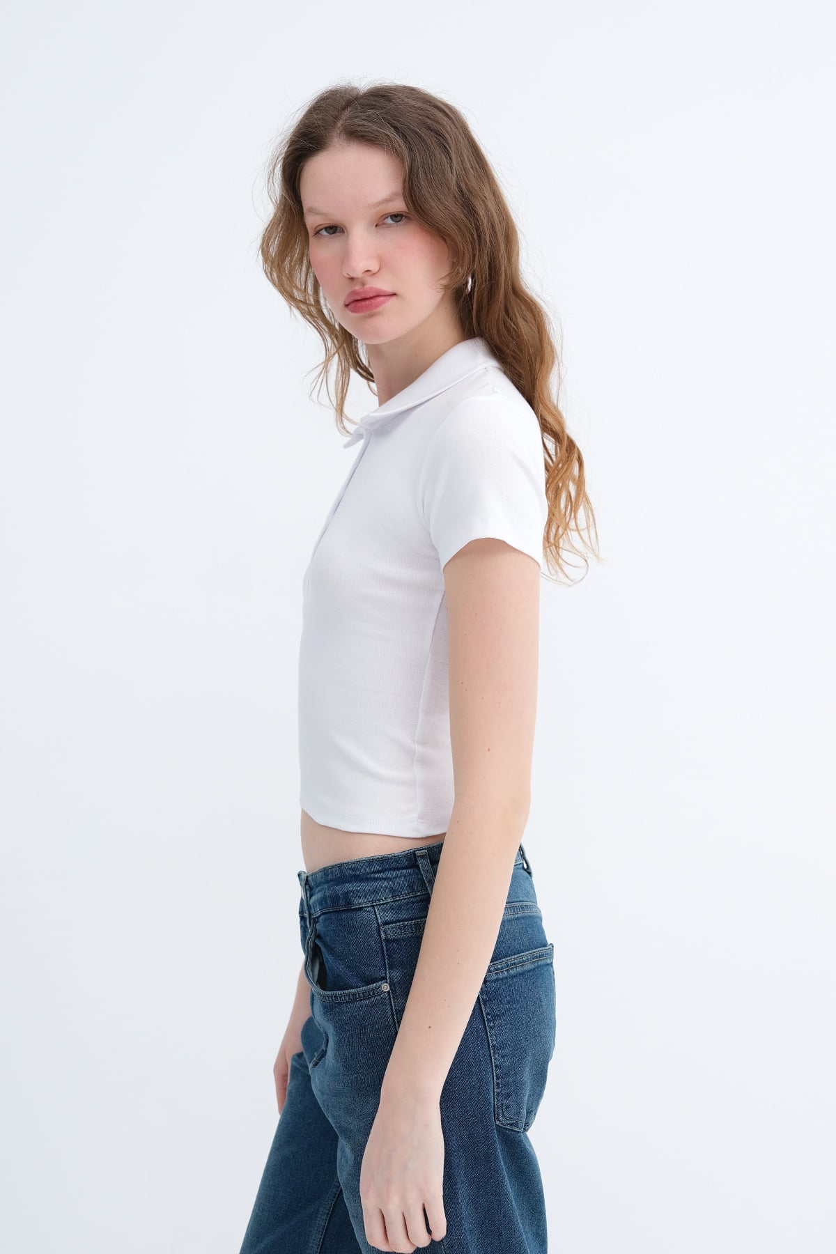 White_Polo-Neck-Buttoned-T-shirt-addax