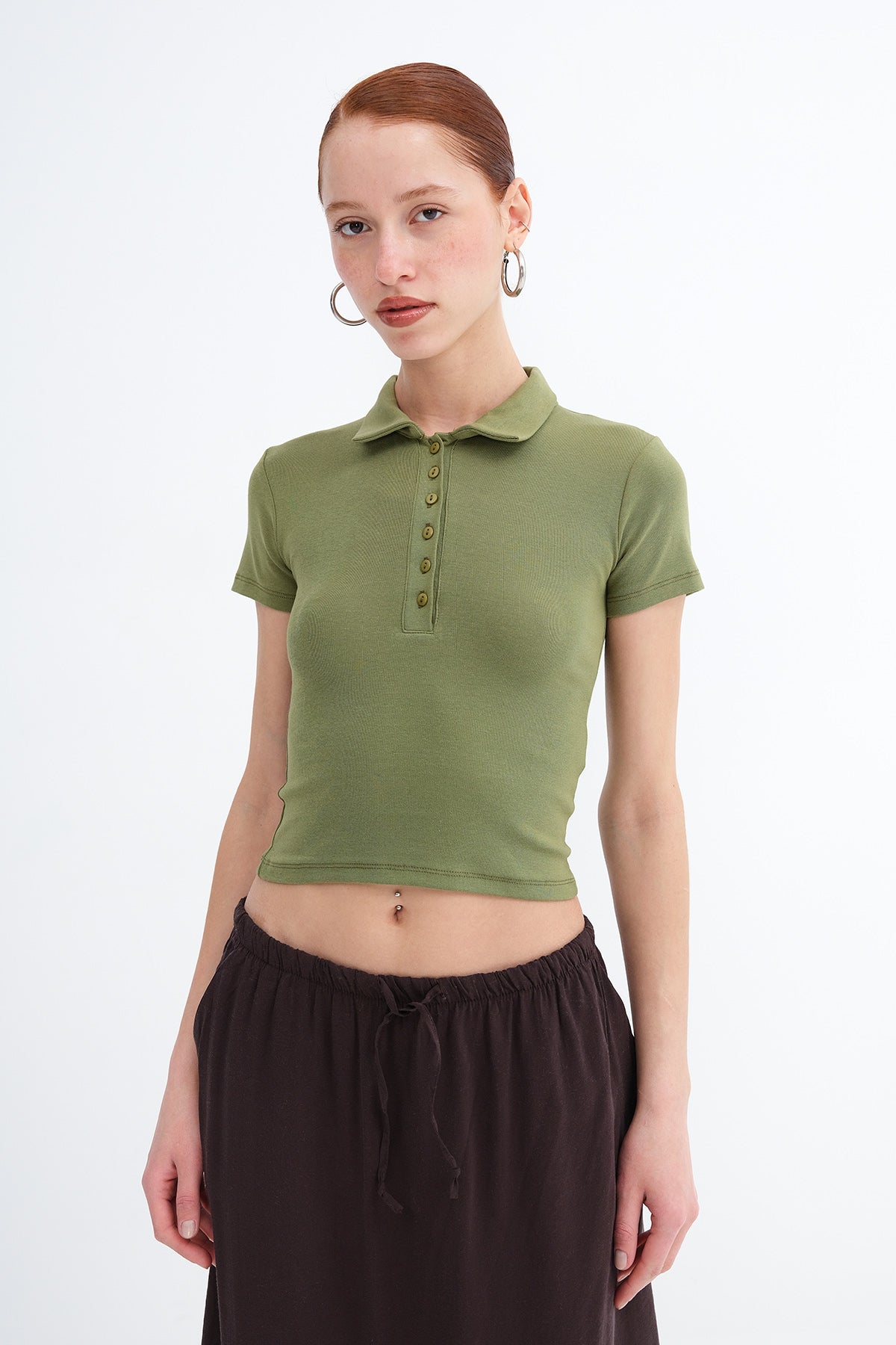 Matcha_Polo-Neck-Buttoned-T-shirt-addax