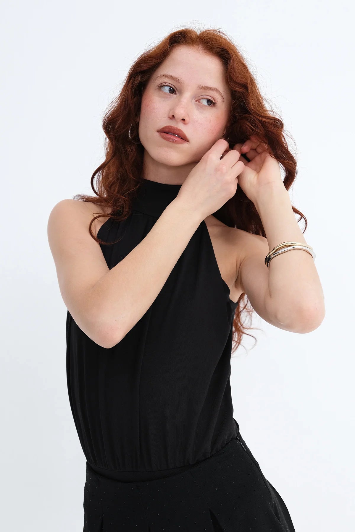 Strappy Neck Bodysuit