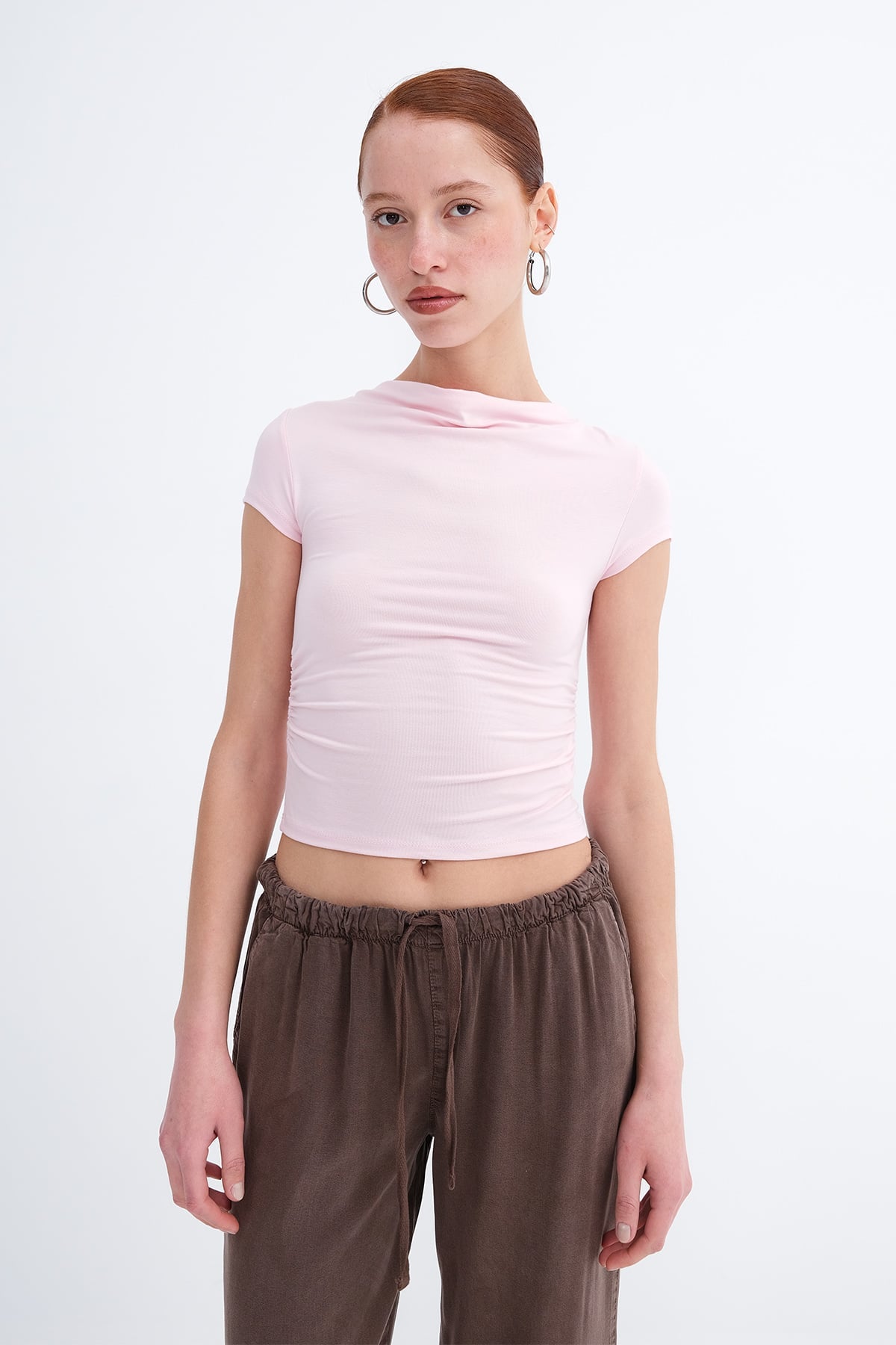 Lotus_Boat-Neck-Ruched-Side-T-shirt-addax