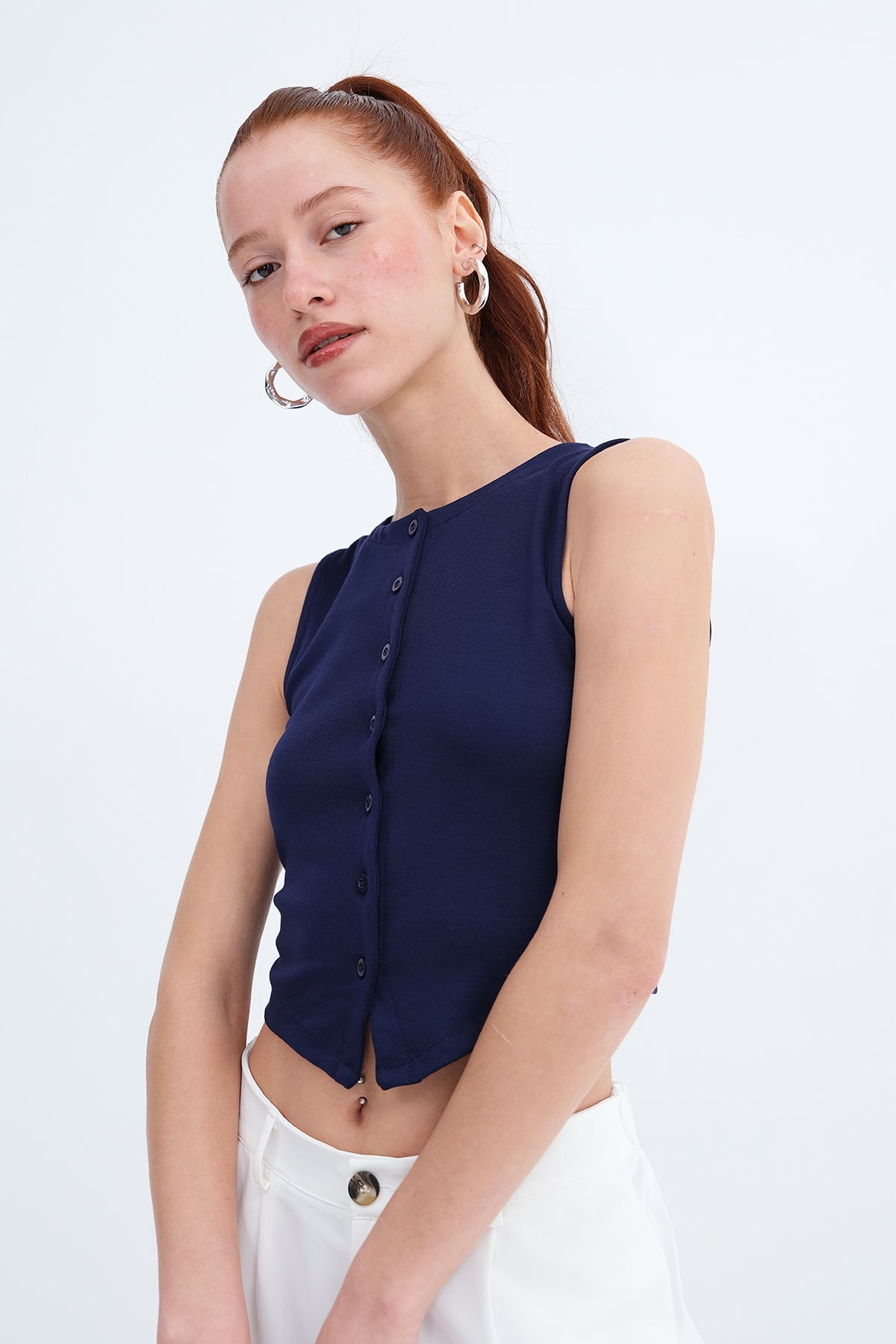 Night-Blue_Crew-Neck-Buttoned-Vest-addax