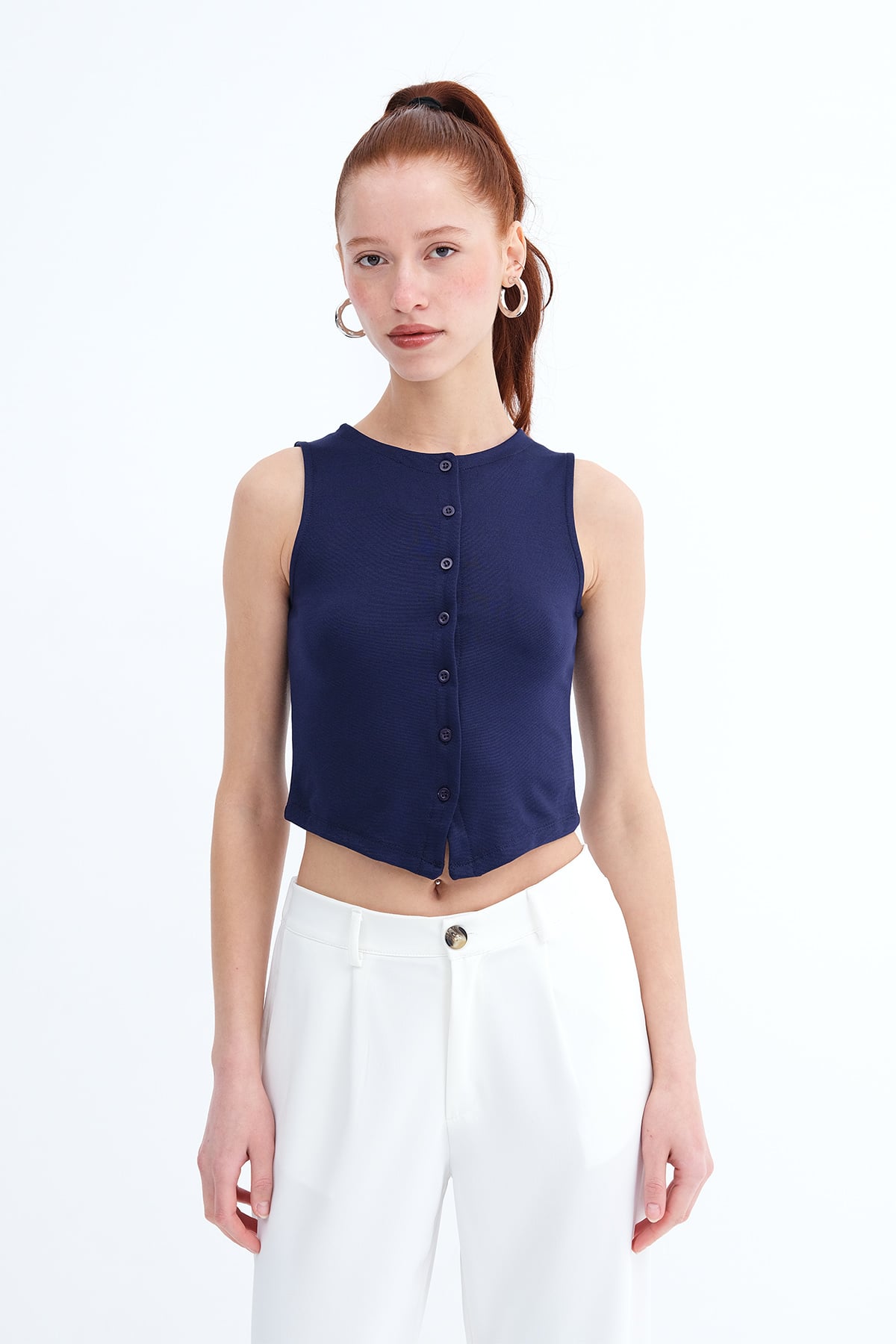 Night-Blue_Crew-Neck-Buttoned-Vest-addax