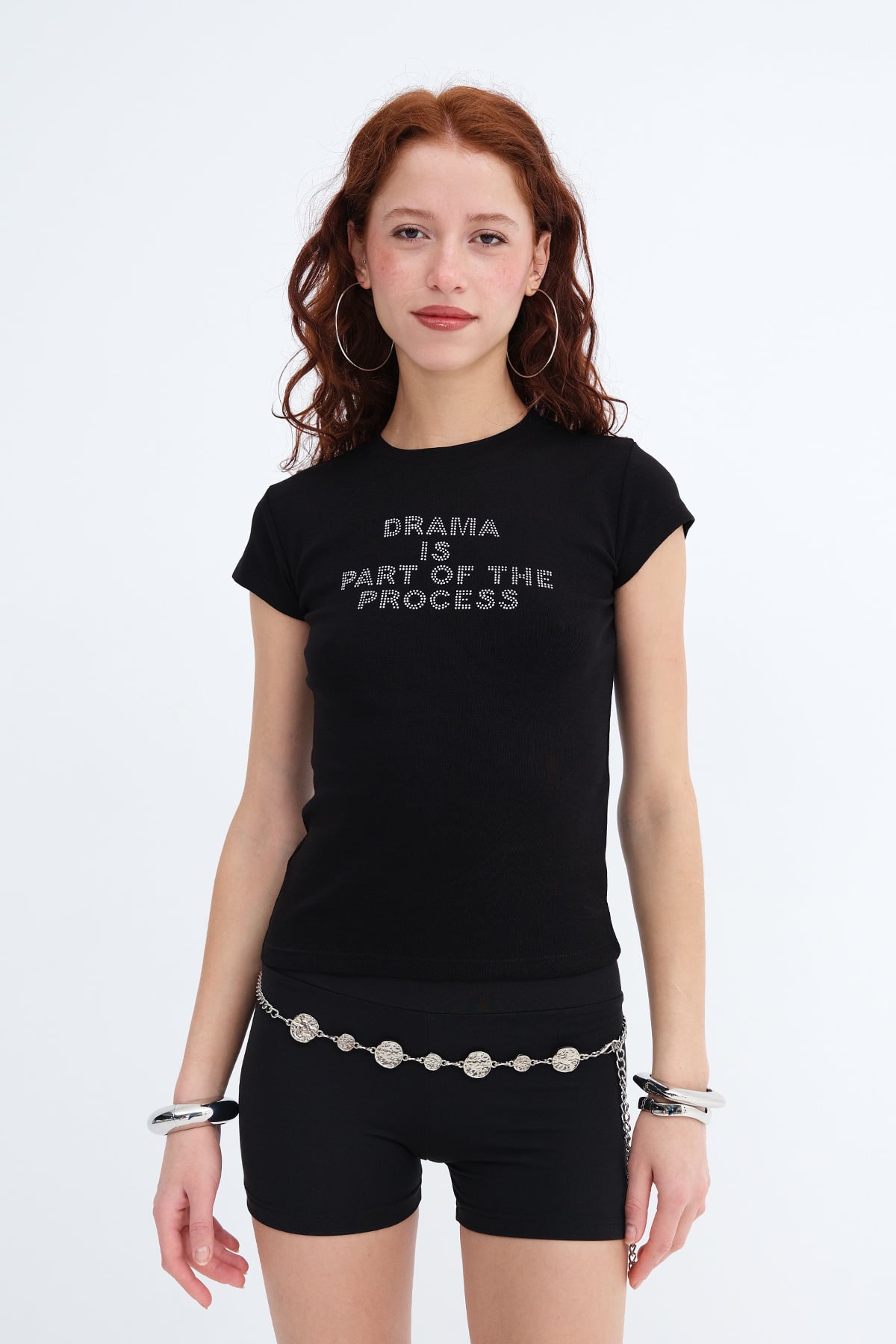 Black_Crew-Neck-Embellished-T-shirt-addax