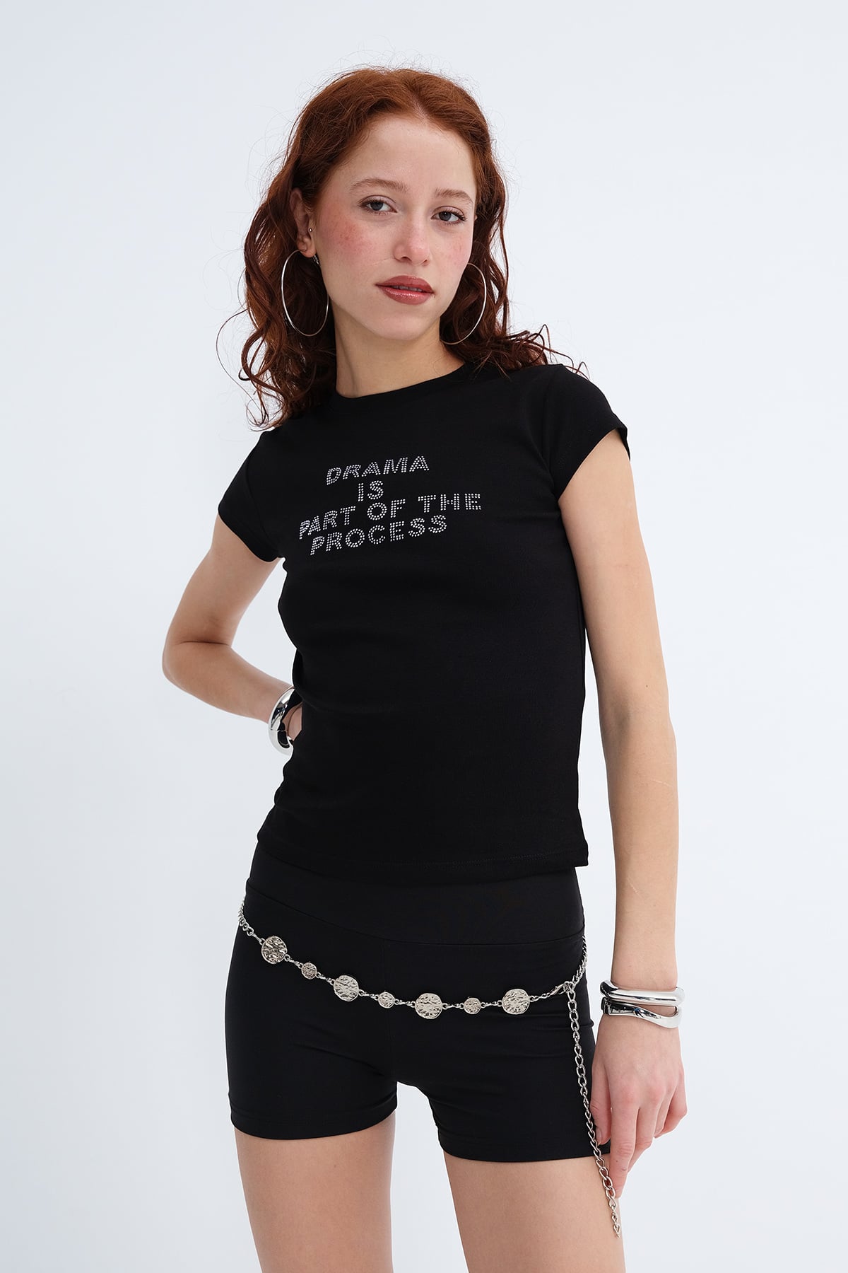 Black_Crew-Neck-Embellished-T-shirt-addax