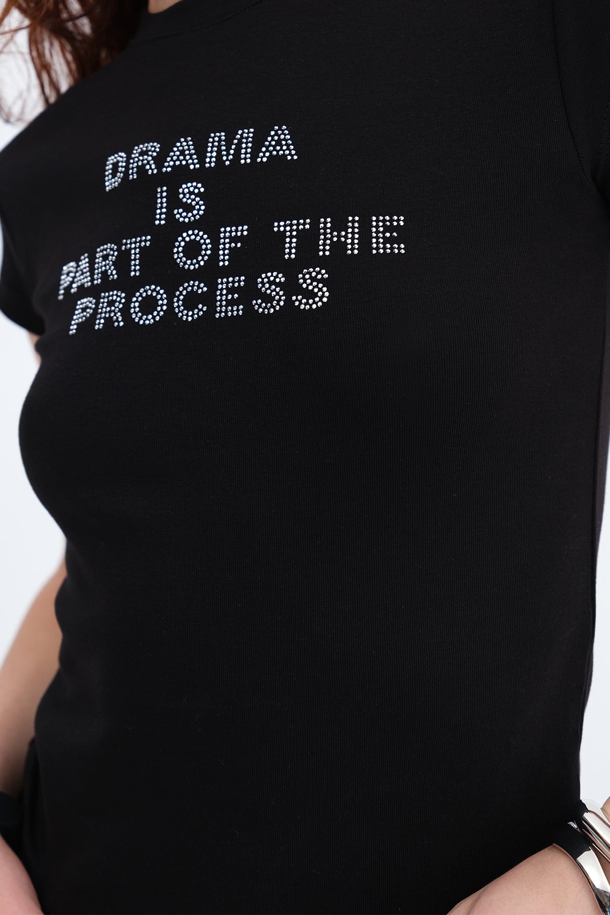 Black_Crew-Neck-Embellished-T-shirt-addax