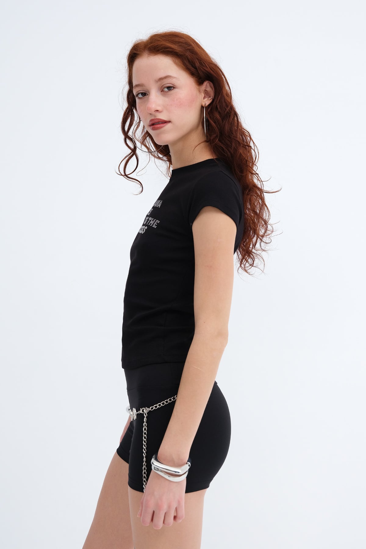 Black_Crew-Neck-Embellished-T-shirt-addax