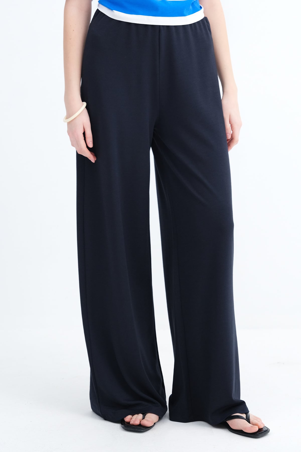 Night-Blue_Elastic-Waist-Pants-addax