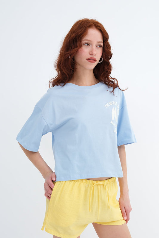 Baby-Blue_Crew-Neck-Printed-T-shirt-addax