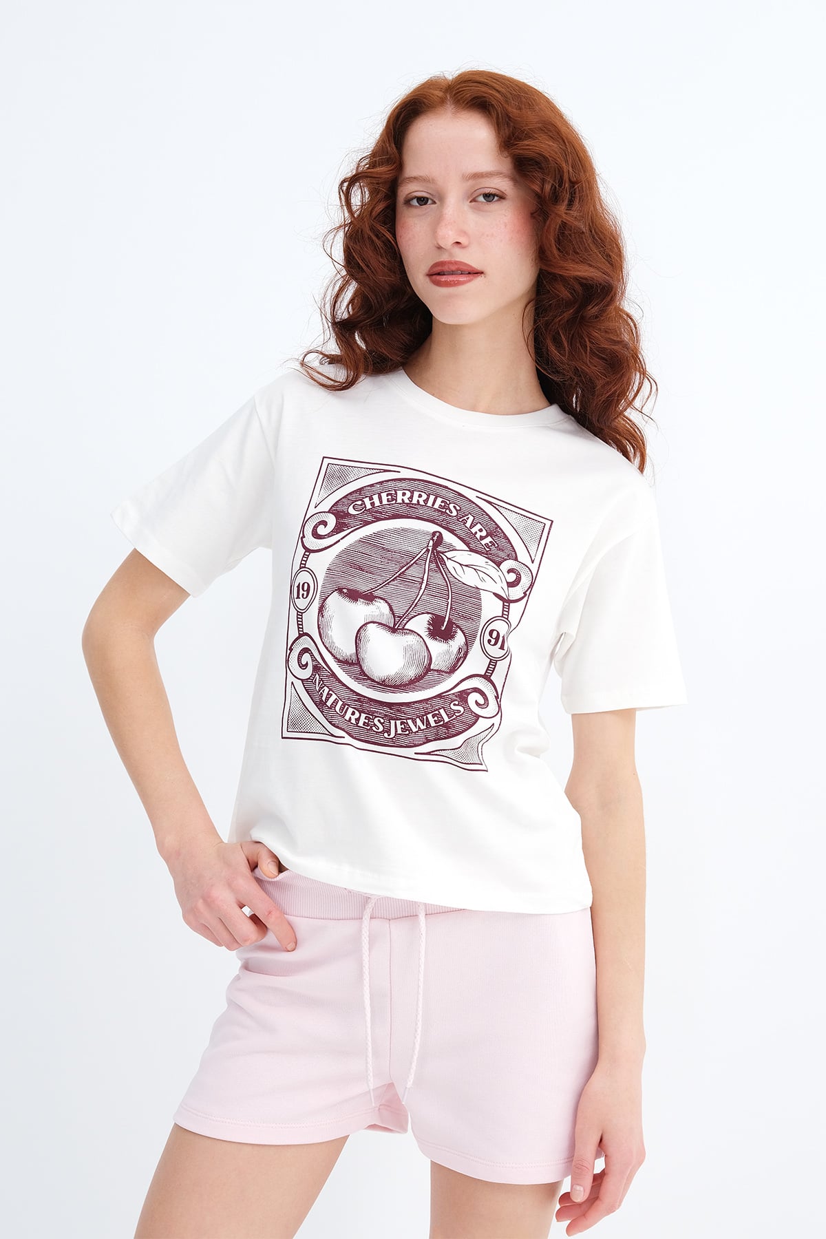 Cherry Print T-shirt