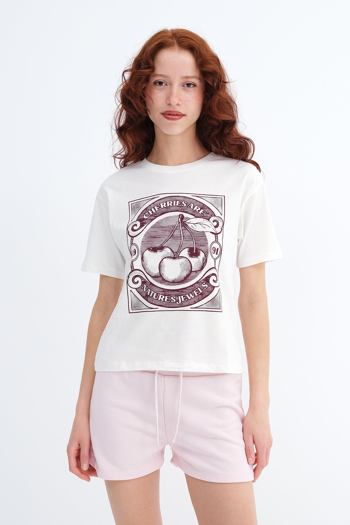 Ecru_Cherry-Print-T-shirt-addax
