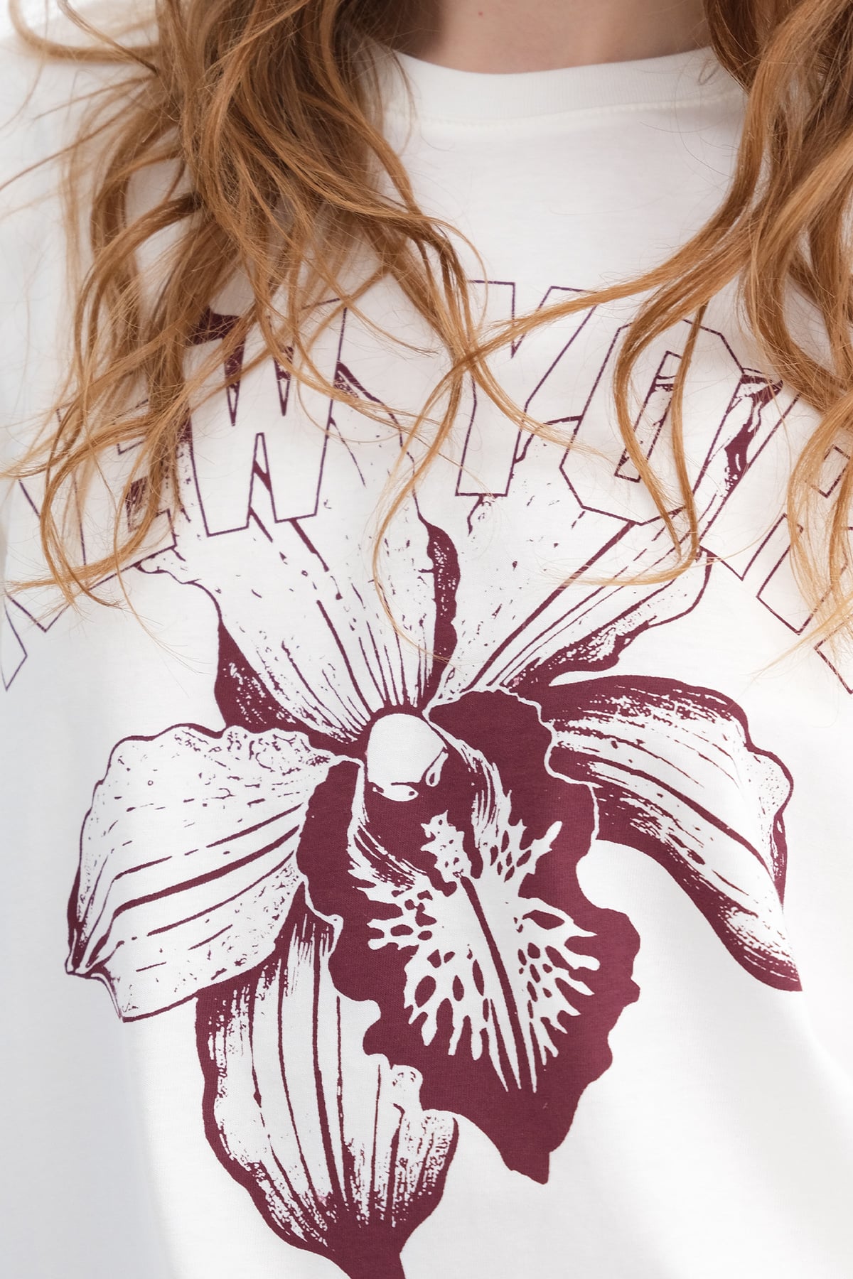Ecru_Floral-Print-T-shirt-addax