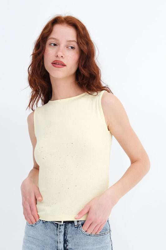 Yellow_Sleeveless-Shimmery-Tank-Top-addax