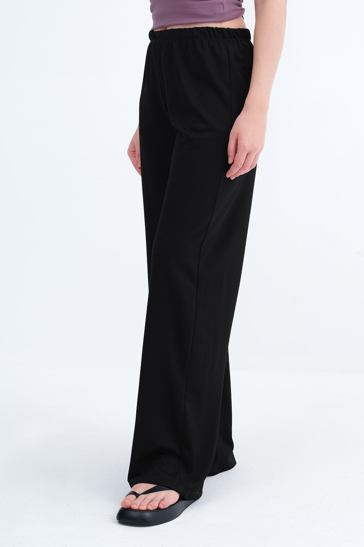 Black_Elastic-Waist-Pants-addax