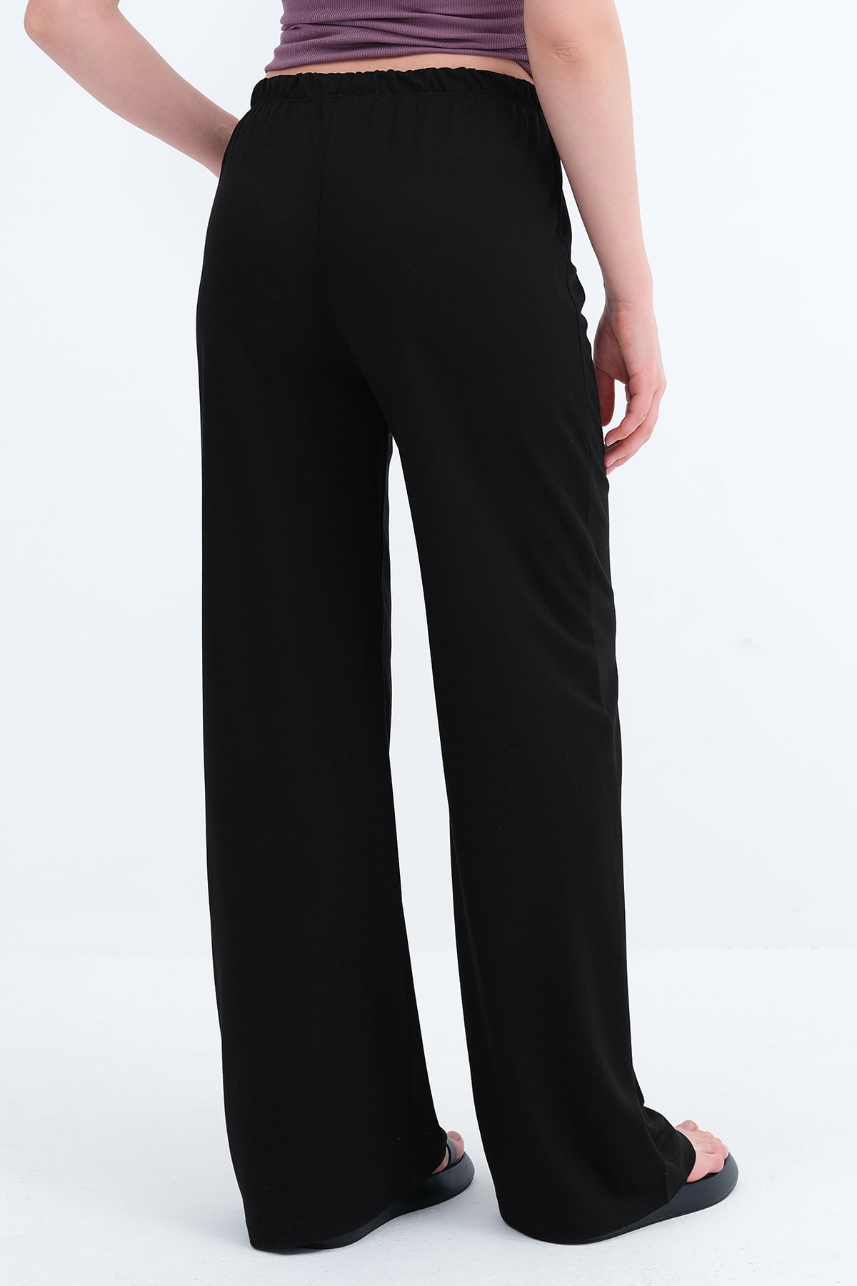 Black_Elastic-Waist-Pants-addax
