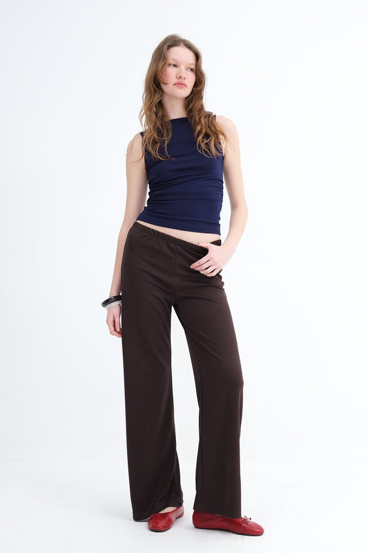 Bitter-Coffee_Elastic-Waist-Pants-addax