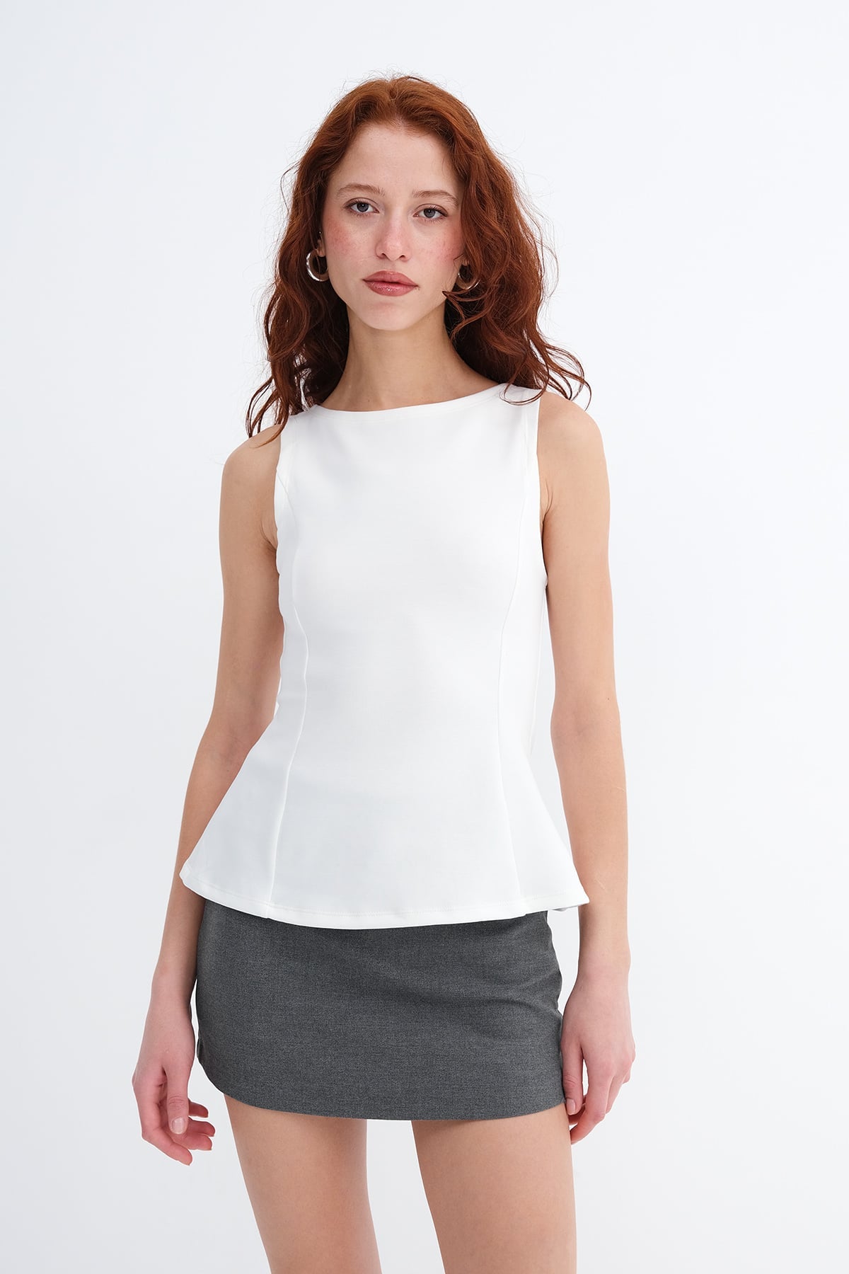Ecru_Crew-Neck-Peplum-Blouse-addax